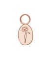 Poppy Birth Flower Silver Charms CH-342